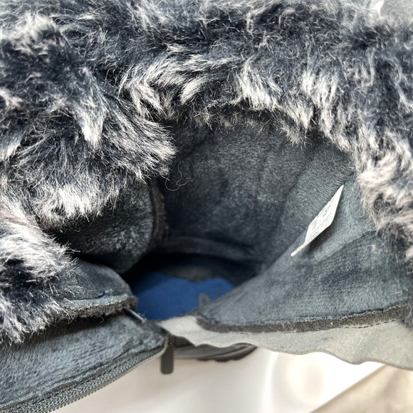 Lands End Womens Squall Snow Pack Mid Calf Bungee Boots Sz 11B Gray Suede - Picture 6 of 7